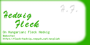 hedvig fleck business card